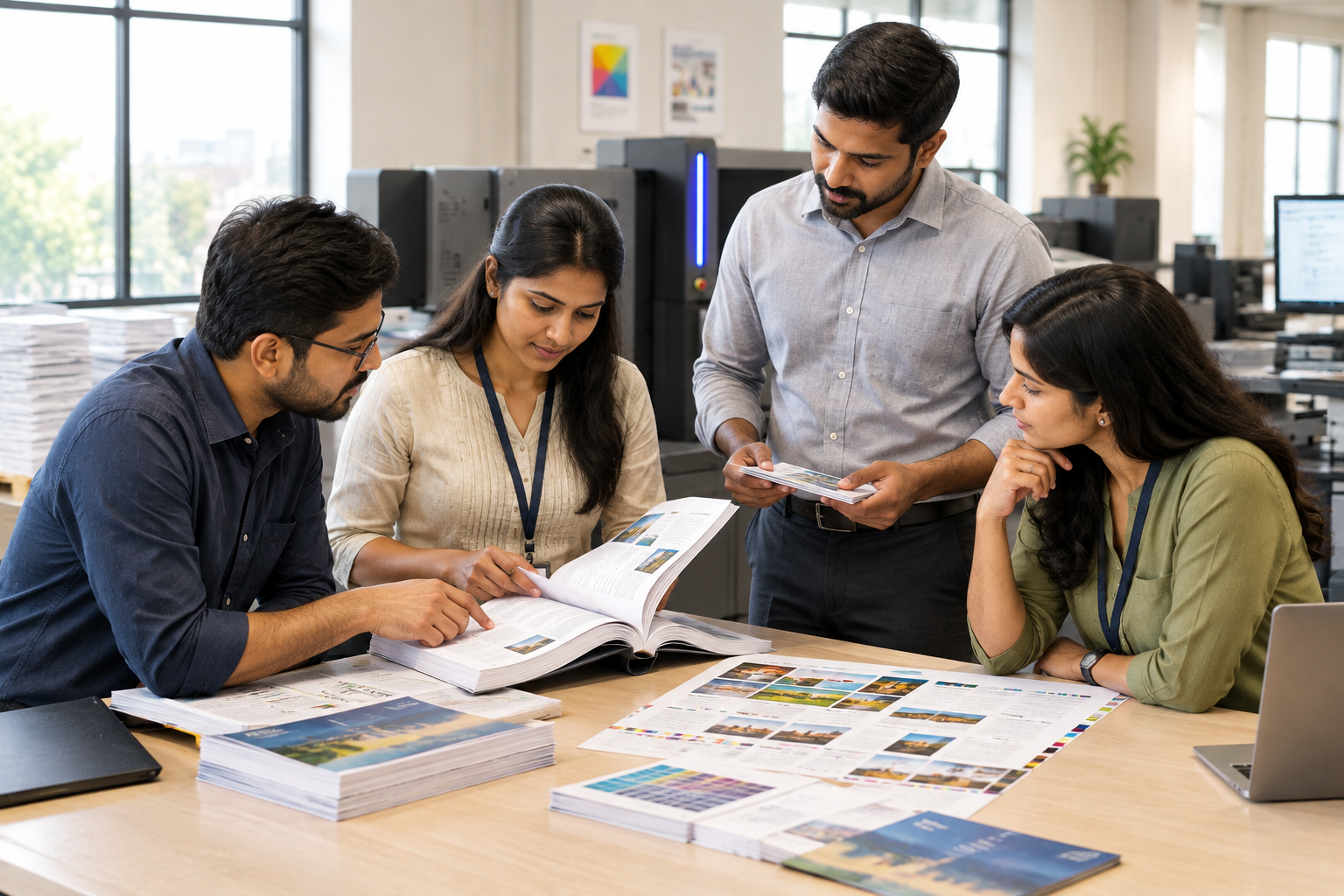 Answer booklets and OMR sheets being reviewed