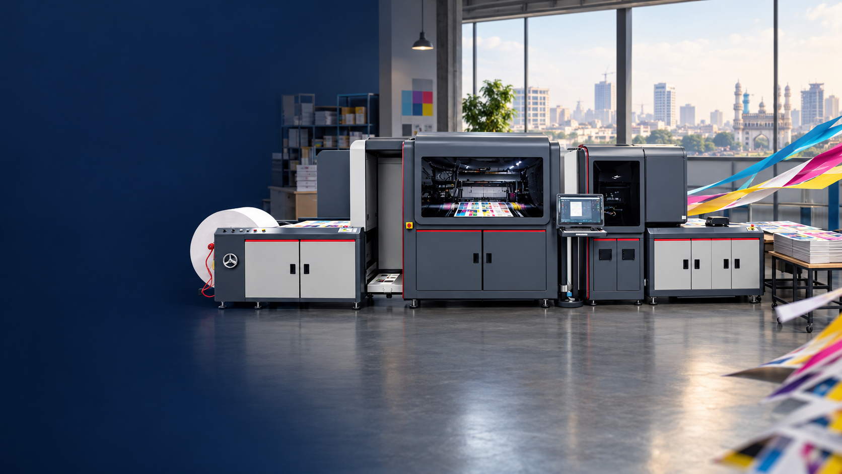 Sprintek high-speed digital printing press with speed and low-cost production messaging